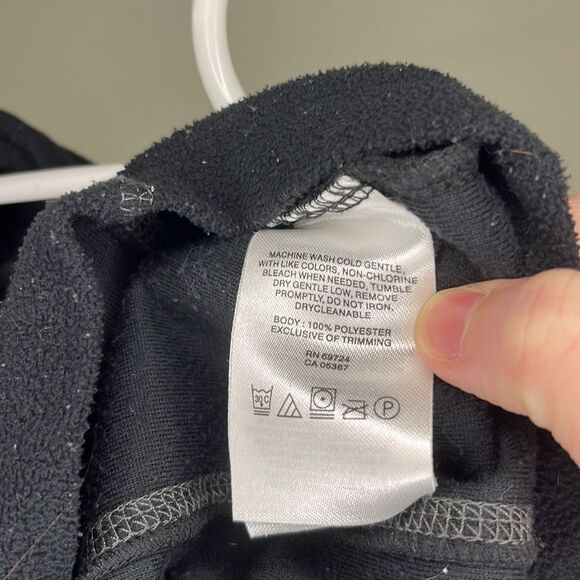 Men’s Columbia black fleece collared 1/4 zip xl winter fall spring casual cozy - Picture 3 of 4